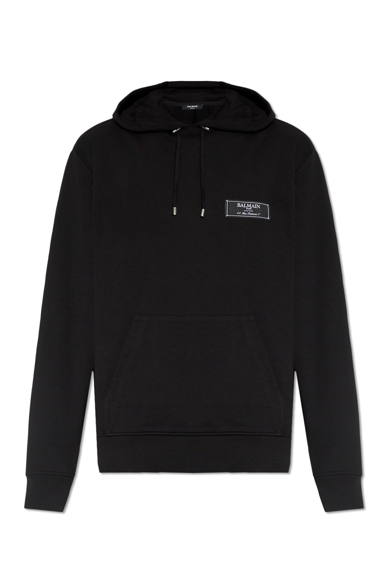 BALMAIN ブラック フーディ Balmain Signature hoodie black black - Men | BALMAIN